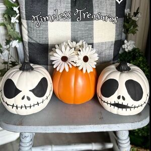 Jack Skellington Pumpkin Set of 3 🧡